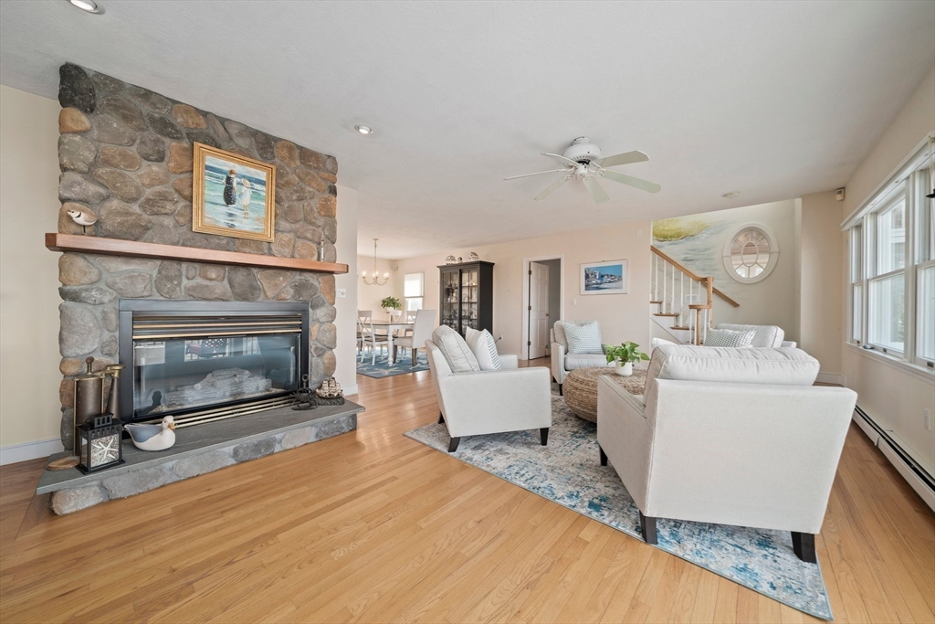 97 Central Avenue Scituate, MA 02050 - Photo 11 of 41 a living room with furniture and a fireplace