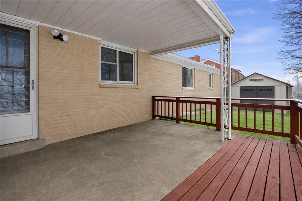 2129 Admiral Street Aliquippa, PA 15001 - Photo 27 of 34 a view of a house with wooden deck
