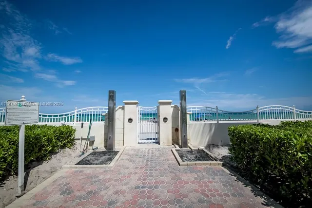 a view of road and ocean view