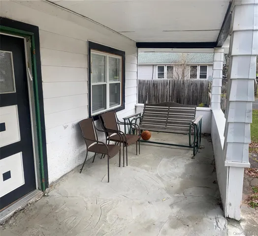 a view of outdoor space with seating