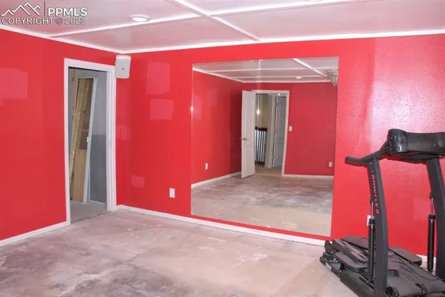 a view of an empty room