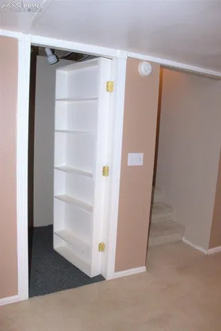 a view of backyard of house