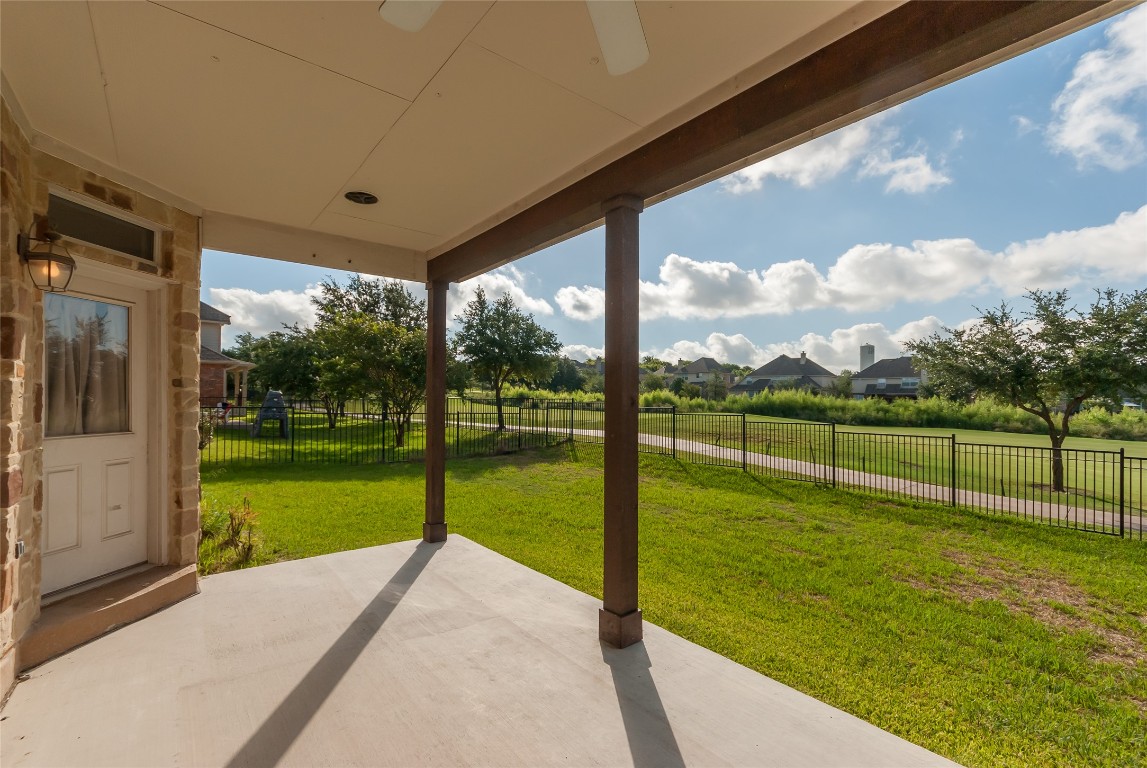 1101 Hidden View Place Round Rock, TX 78665 - Photo 33 of 37 a view of a porch with a big yard