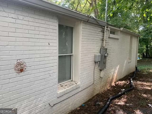 a backyard of a house