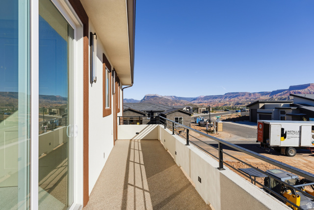 226 East 1100 North Hurricane, UT 84737 - Photo 42 of 49 Balcony featuring a mountain view and a residential view