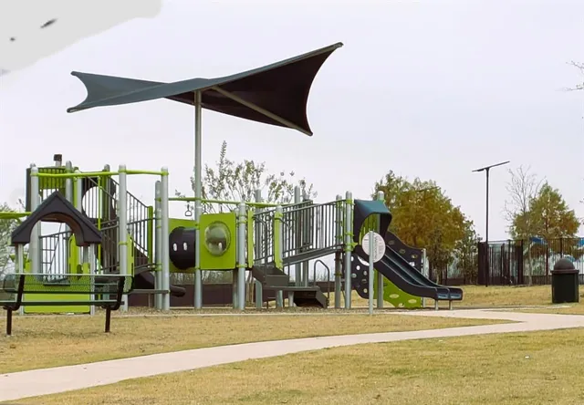 a view of a volley ball court