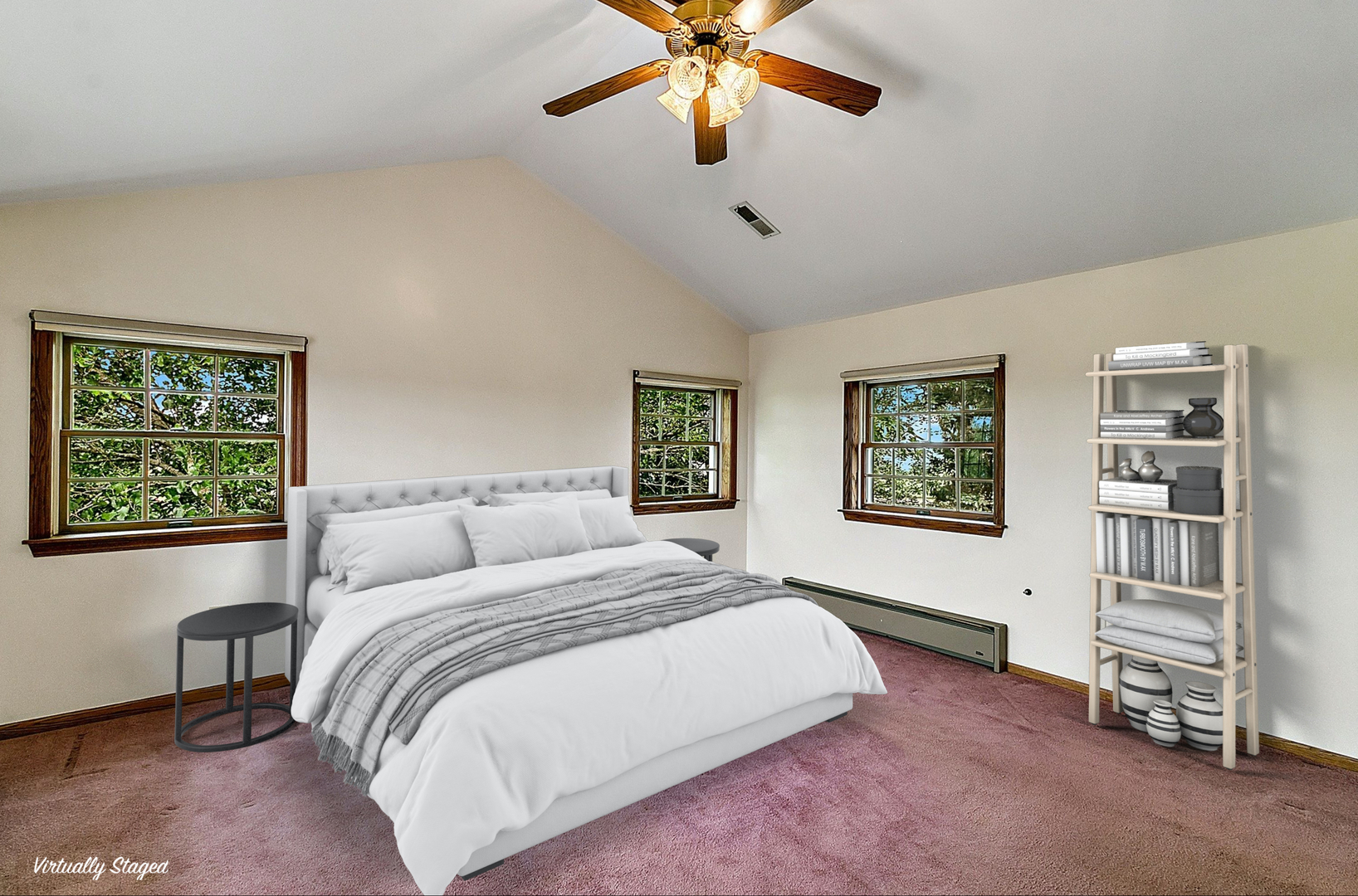 1016 West Corning Road Beecher, IL 60401 - Photo 23 of 35 a bedroom with a bed and a chandelier