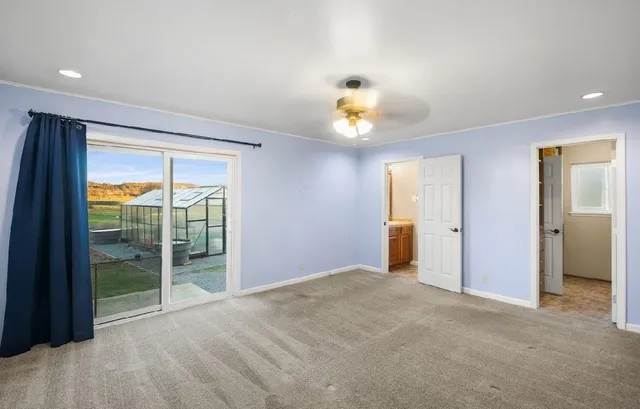 a view of front door of house