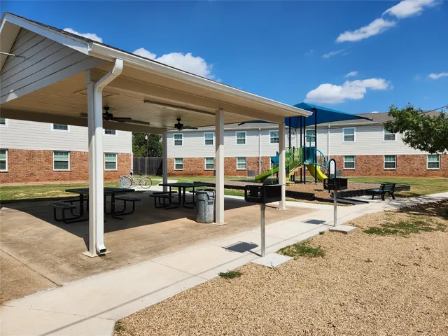 a view of a house with a patio