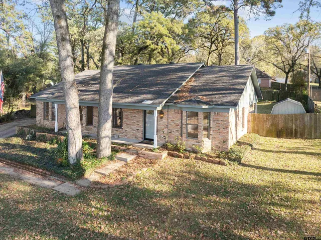 a backyard of a house