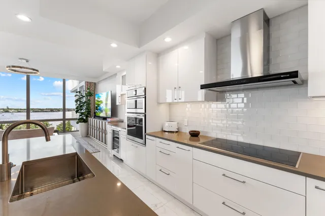 a view of a city with tall buildings