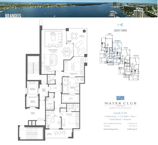$1,900,000 | 1 Water Club Way, Unit 603, North Palm Beach, FL 33408