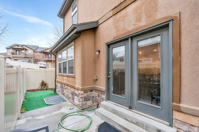 11007 Birch Creek Road South Jordan, UT 84095 - Photo 29 of 35 French Doors open up from the dining room to this lovely patio