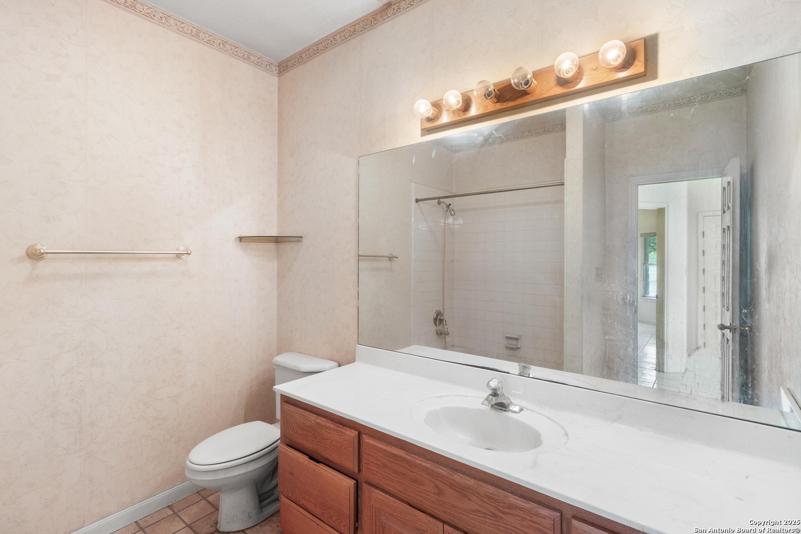 369 Deer Valley Bandera, TX 78003 - Photo 13 of 34 a bathroom with a sink toilet and shower