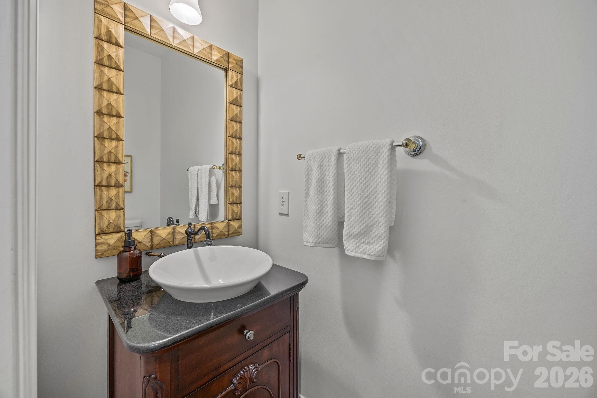 233 Twain Avenue Davidson, NC 28036 - Photo 14 of 35 a bathroom with a sink a mirror and a shower