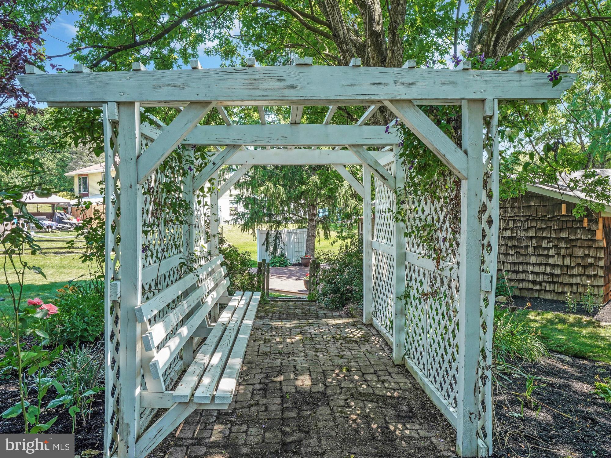7 Clark Road Annville, PA 17003 - Photo 26 of 27 Bench Seating in Pergola