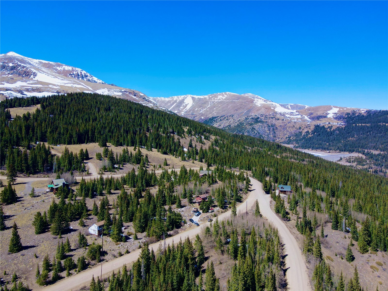 1221 Roberts Road Alma, CO 80420 - Photo 13 of 20 a view of a city with mountains in the background