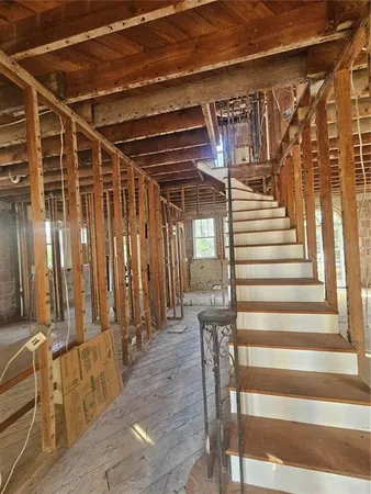 a view of entryway with stairs