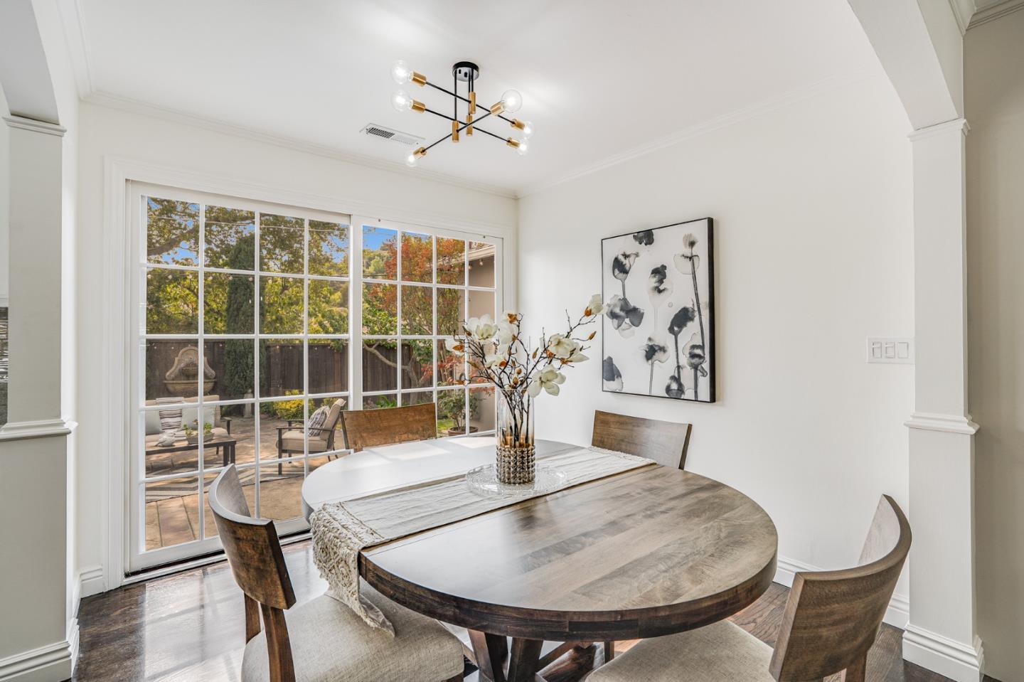 100 Chestnut Street San Carlos, CA 94070 - Photo 16 of 45 a view of a dining room with furniture and wooden floor
