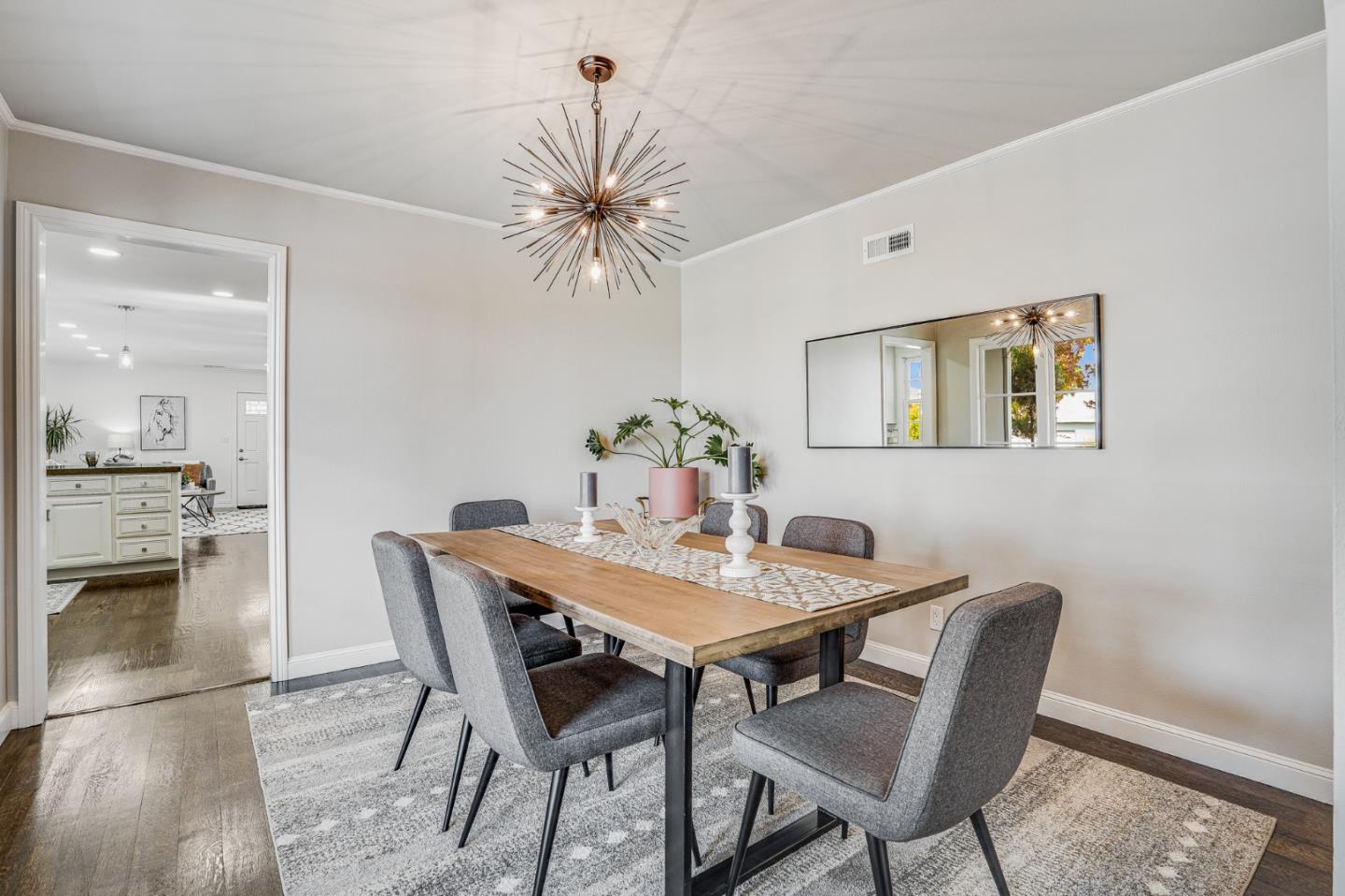 100 Chestnut Street San Carlos, CA 94070 - Photo 10 of 45 a view of a dining room with furniture and wooden floor