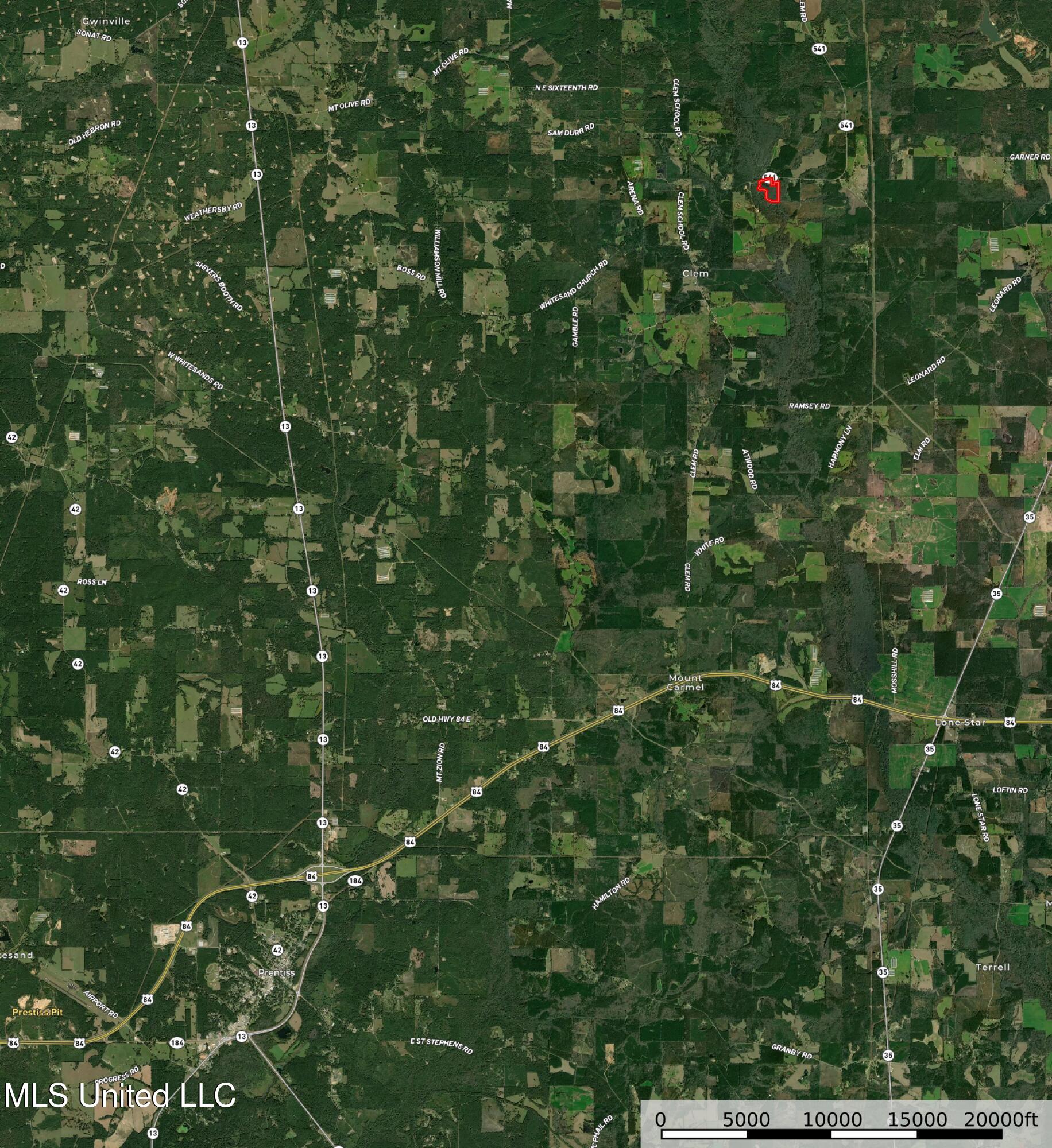 63 Clem Road Mount Olive, MS 39119 - Photo 3 of 56 Map with city