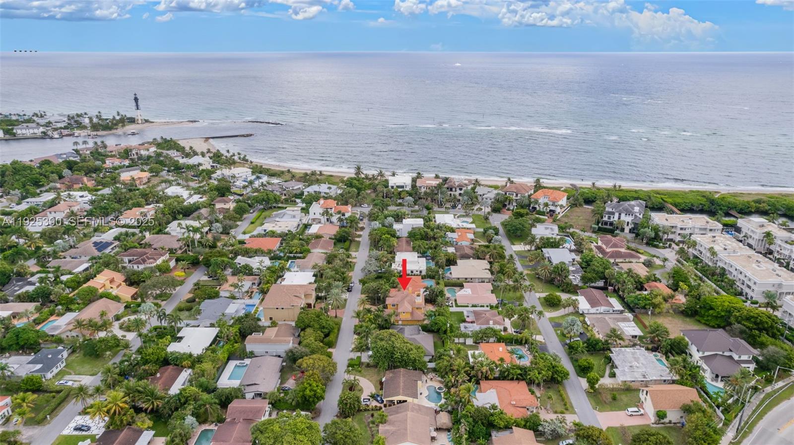 3406 Leigh Road Pompano Beach, FL 33062 - Photo 42 of 49 an aerial view of a houses with a yard