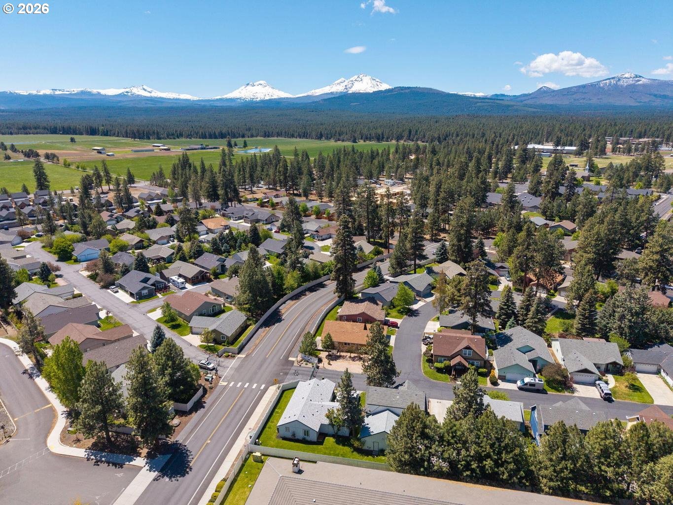 538 North Tam Rim Drive Sisters, OR 97759 - Photo 42 of 45 an aerial view of residential building and ocean view