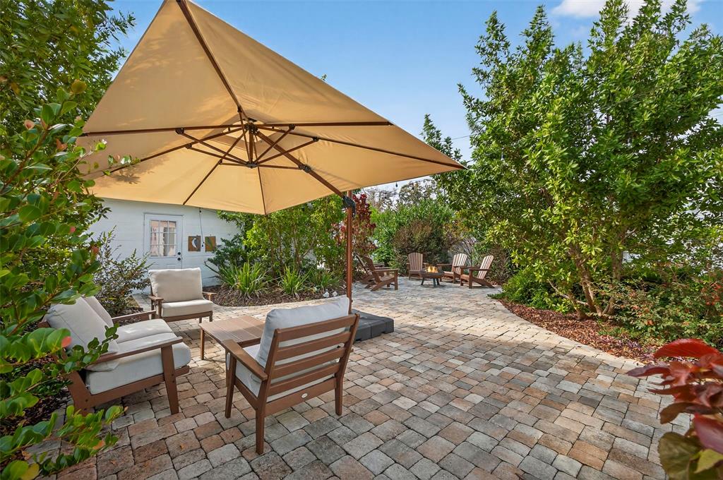 2220 7th Avenue North St. Petersburg, FL 33713 - Photo 23 of 31 a view of patio with chairs and table under an umbrella
