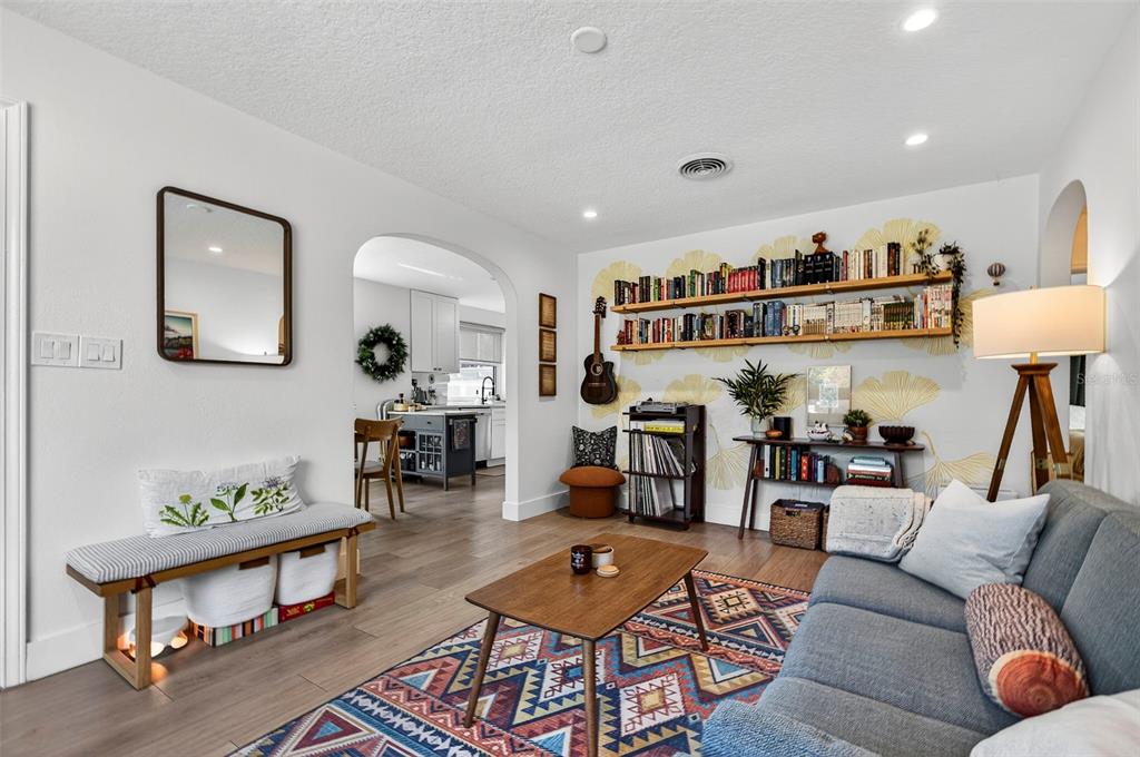 2220 7th Avenue North St. Petersburg, FL 33713 - Photo 6 of 31 a living room with furniture and a wooden floor