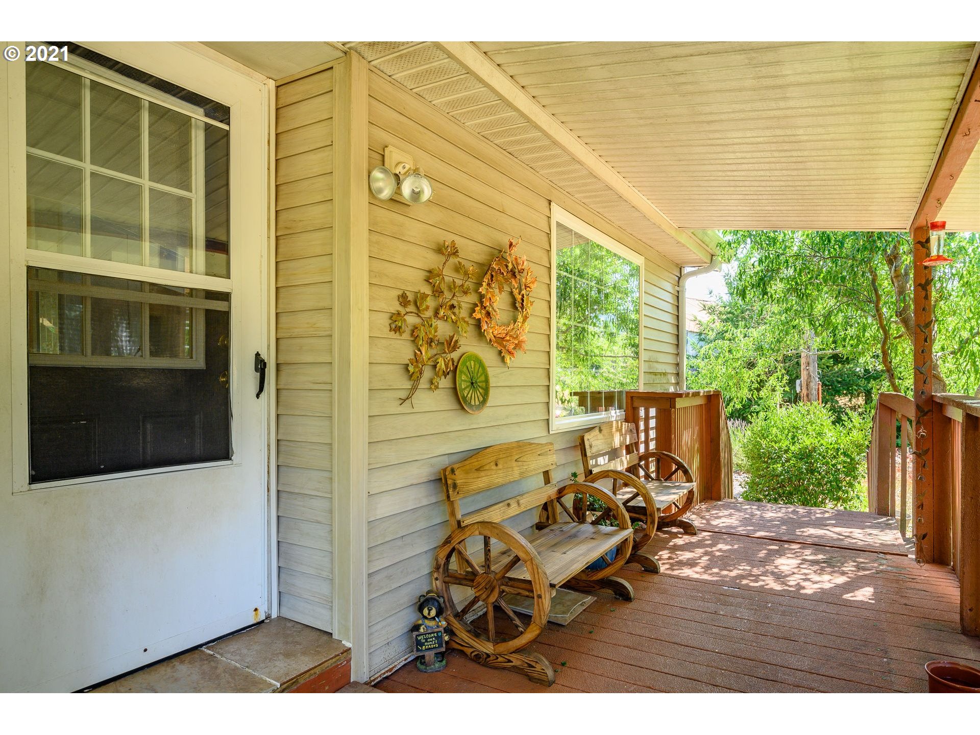 7400 Ash Street Grand Ronde, OR 97347 - Photo 7 of 23 a view of balcony with furniture and front door