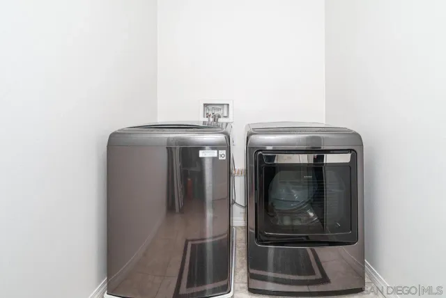 a close view of utility room