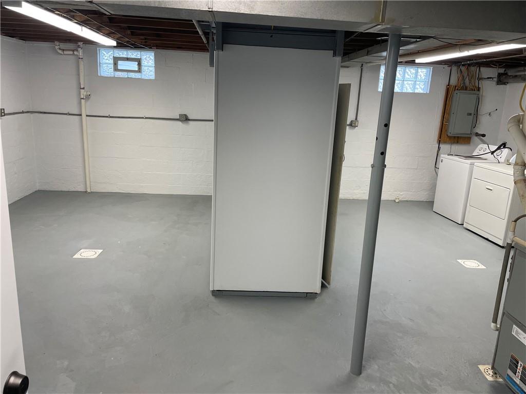 816 High Street Hiller, PA 15444 - Photo 15 of 21 a view of storage and utility room with washer and dryer