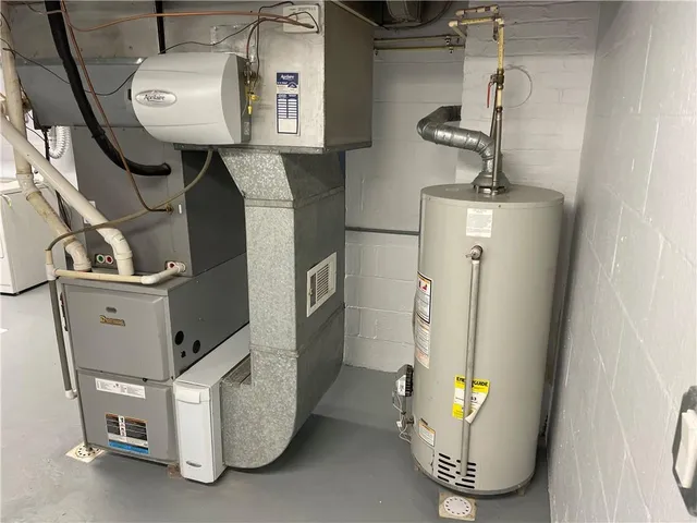 a view of water heater room