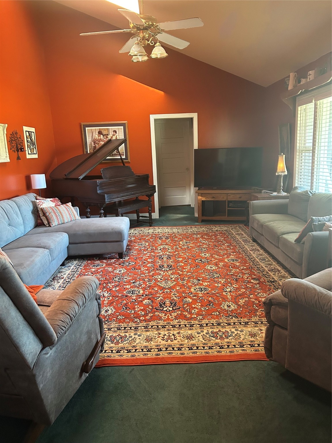 359 Salmon Lake Road Grapeland, TX 75844 - Photo 17 of 49 a living room with furniture and a flat screen tv