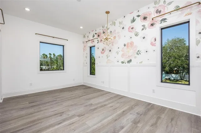 wooden floor in an empty room