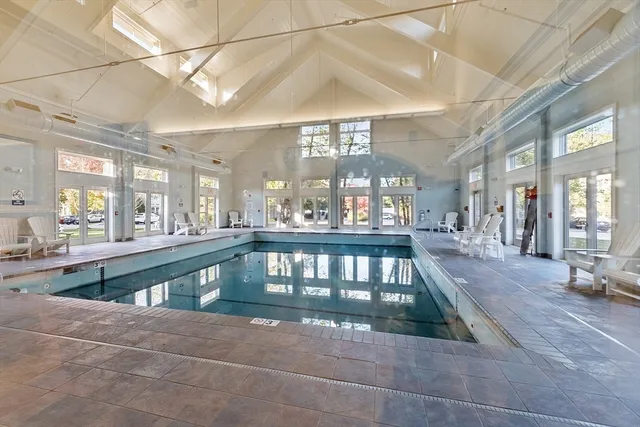 a view of a swimming pool and outdoor space