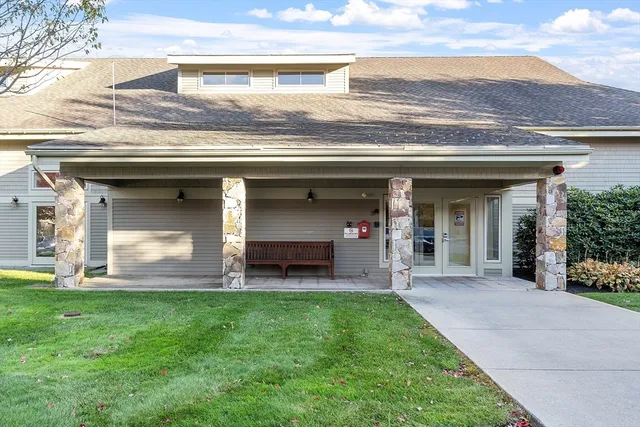 a view of a house with a porch