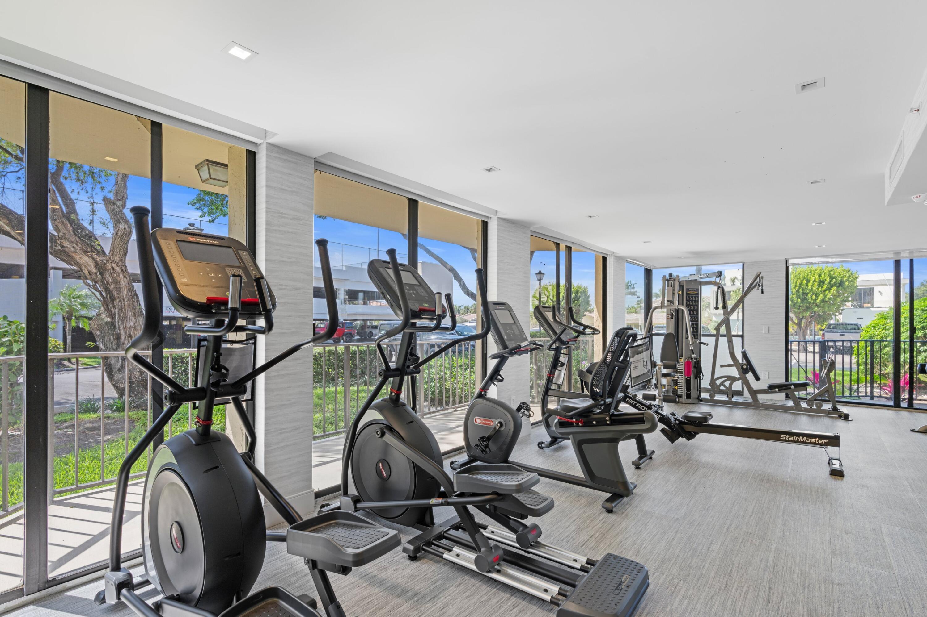 899 Jeffery Street, Unit 112 Boca Raton, FL 33487 - Photo 21 of 33 a view of a room with gym equipment