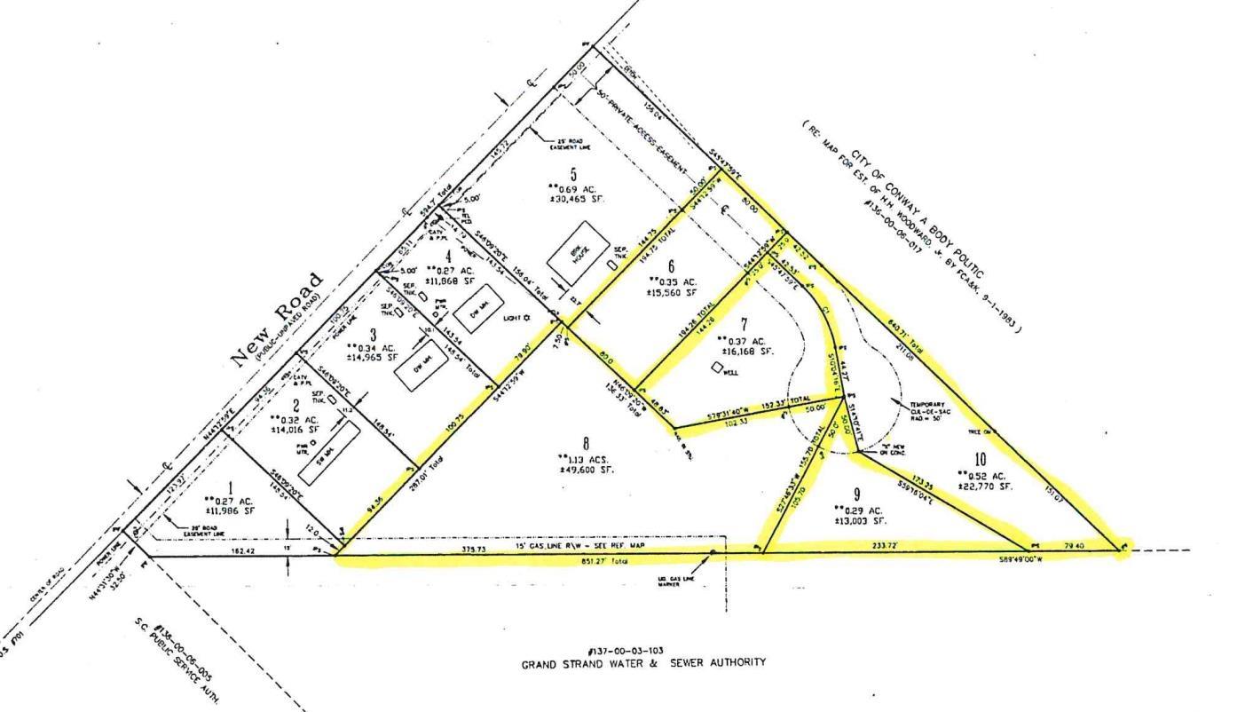 Tbd New Road Conway, SC 29527 - Photo 10 of 10 Map showing property parcels