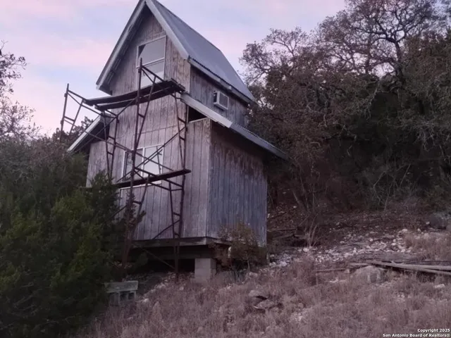 a backyard of a house