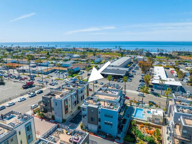 an aerial view of a city