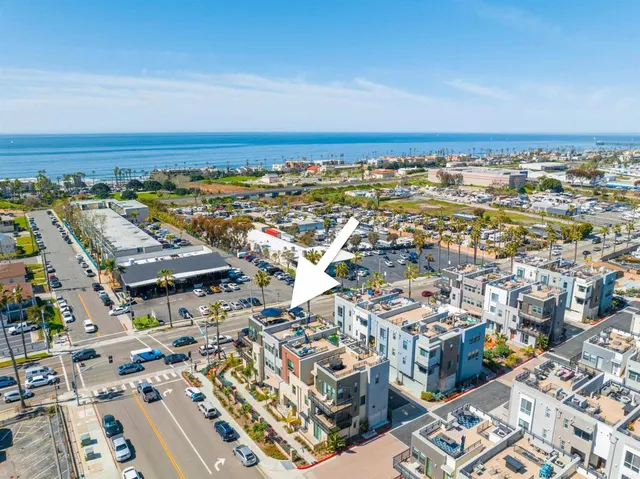 an aerial view of a city