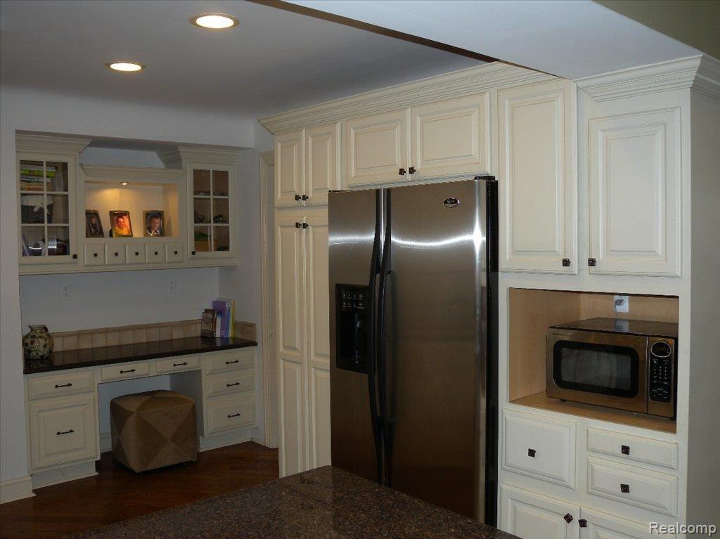 Kitchen with built-in desk