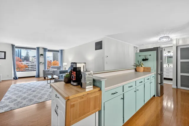 a very nice looking room with a large window