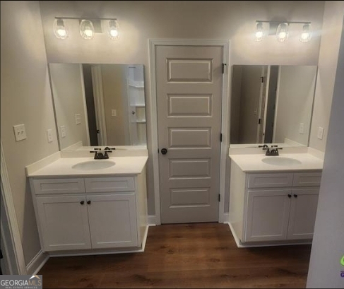 102 Silver Maple Court Byron, GA 31008 - Photo 16 of 17 a bathroom with a sink vanity and mirror