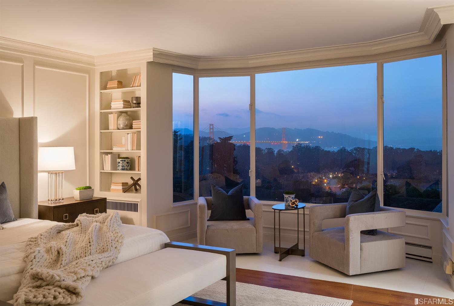 3498 Jackson Street San Francisco, CA 94118 - Photo 19 of 38 a living room with furniture and a floor to ceiling window