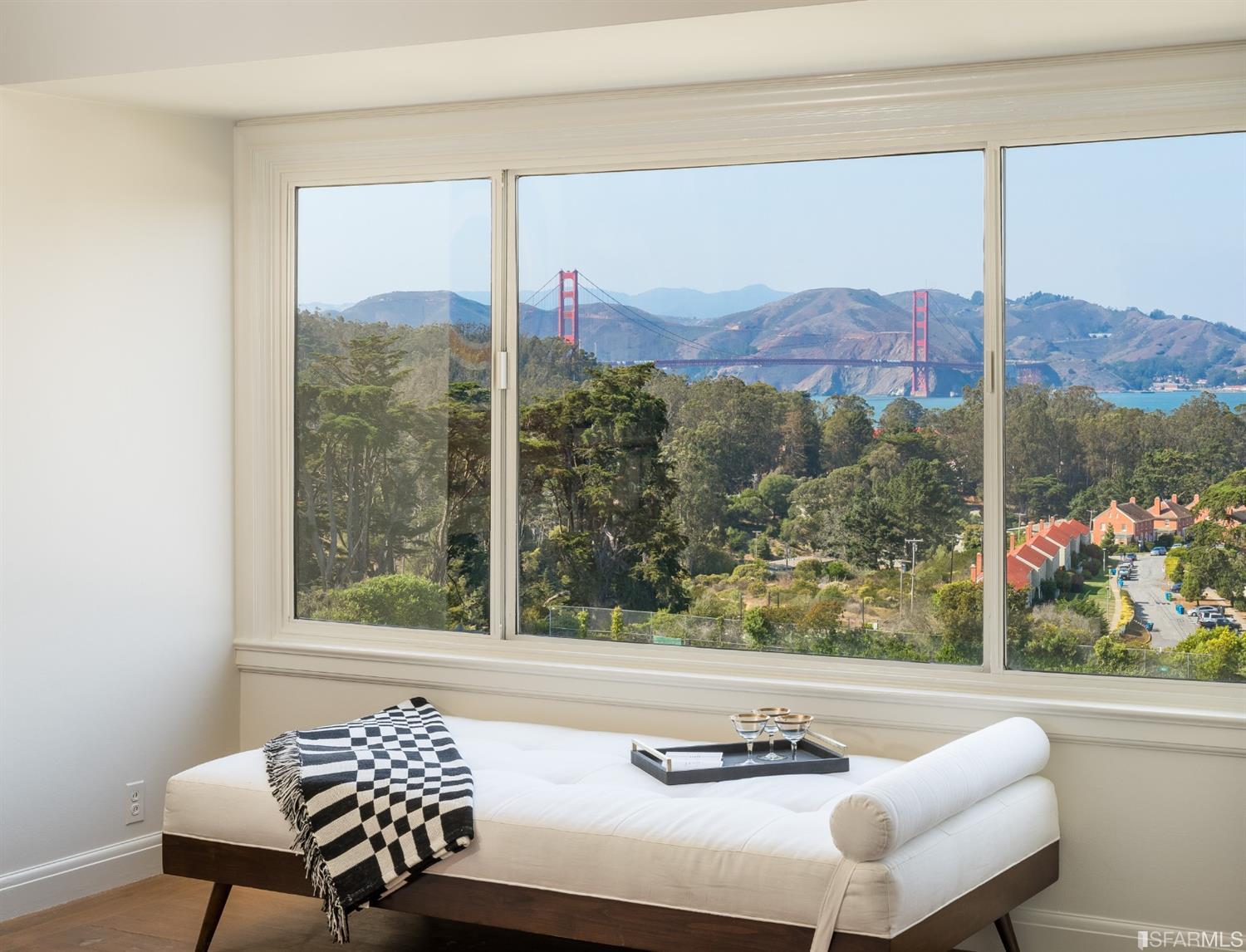 3498 Jackson Street San Francisco, CA 94118 - Photo 30 of 38 a view of a workspace with furniture and wooden floor