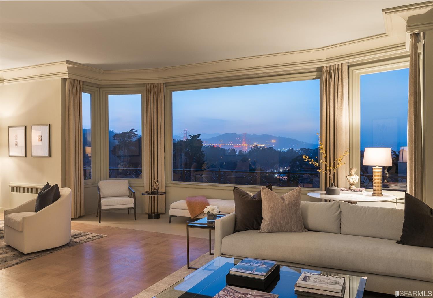 3498 Jackson Street San Francisco, CA 94118 - Photo 10 of 38 a living room with furniture and a large window