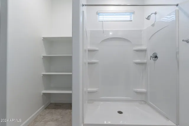 a view of a room with shelf