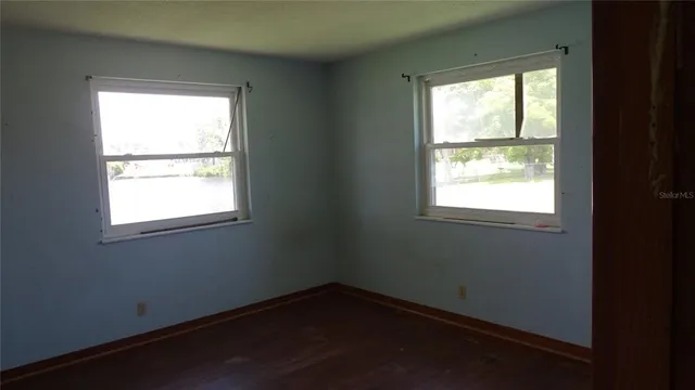 a small space with a window